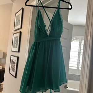 Green flowy dress. NWT
